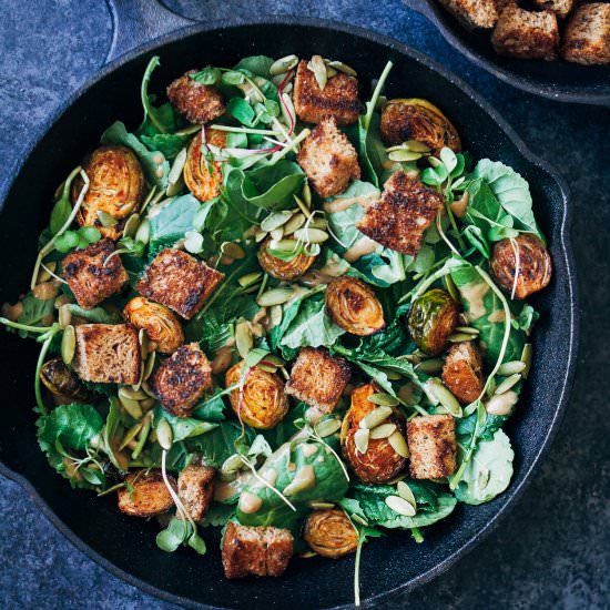 Vegan Autumn Panzanella