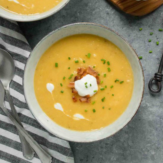 Instant Pot Potato Leek Soup