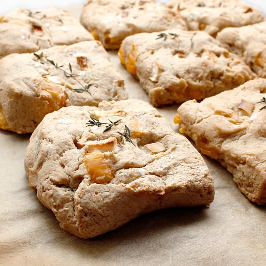 EASY APPLE CHEDDAR HERB BISCUITS