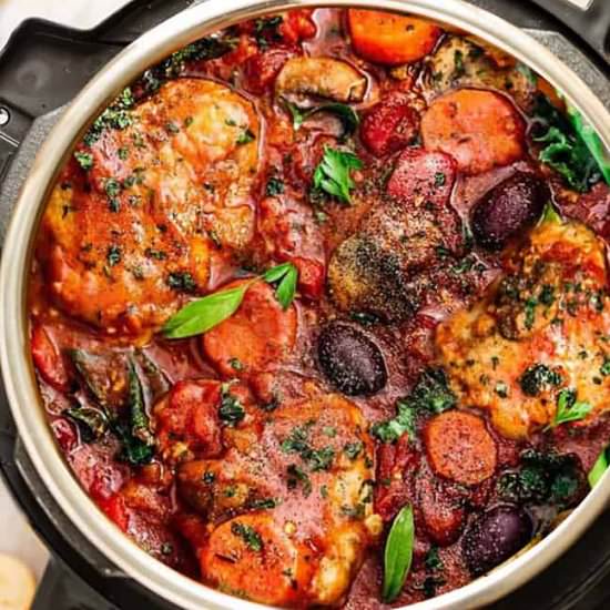 Instant Pot Chicken Cacciatore