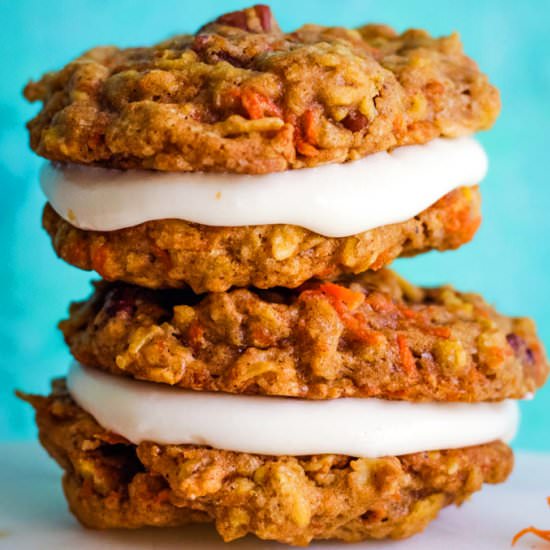 Carrot Cake Sandwich Cookies