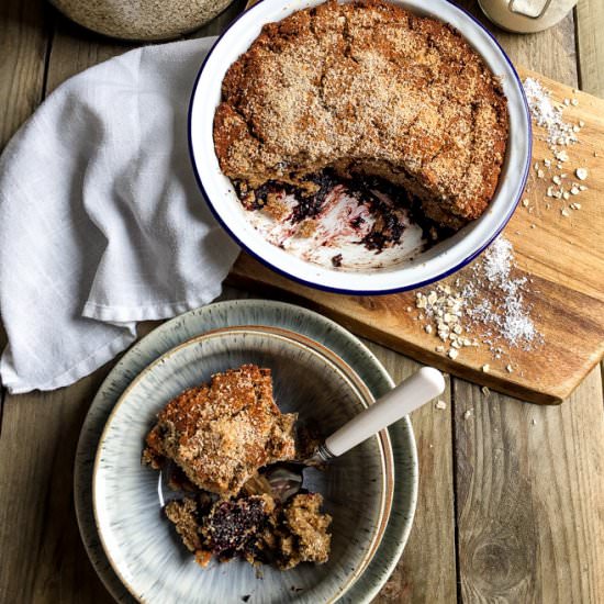 Blackberry Jam Coconut Pudding