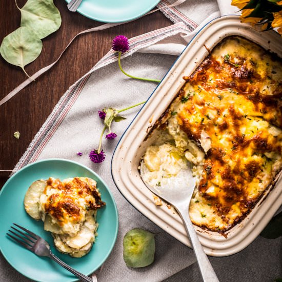 Granny Smith Potato Gratin