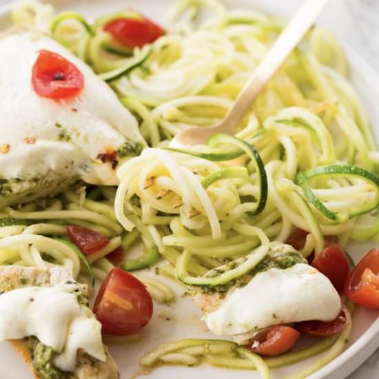 Pesto Chicken Mozzarella Melt