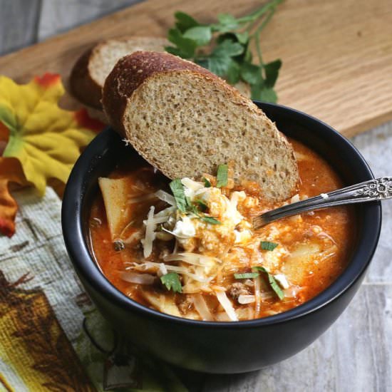 1 Pot Lasagna Soup