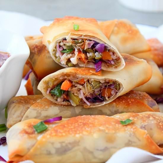 Baked Veggie Spring rolls