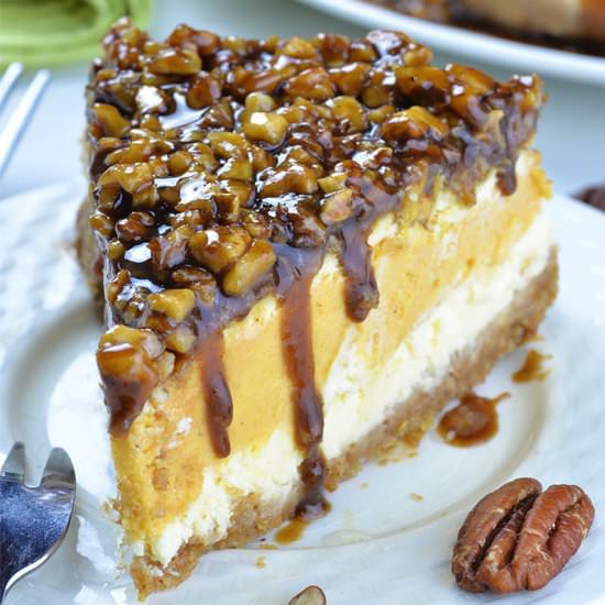 Sweet Potato Cheesecake with Pecan