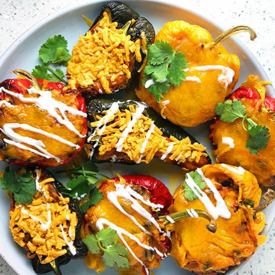 Chipotle Cheese Stuffed Peppers