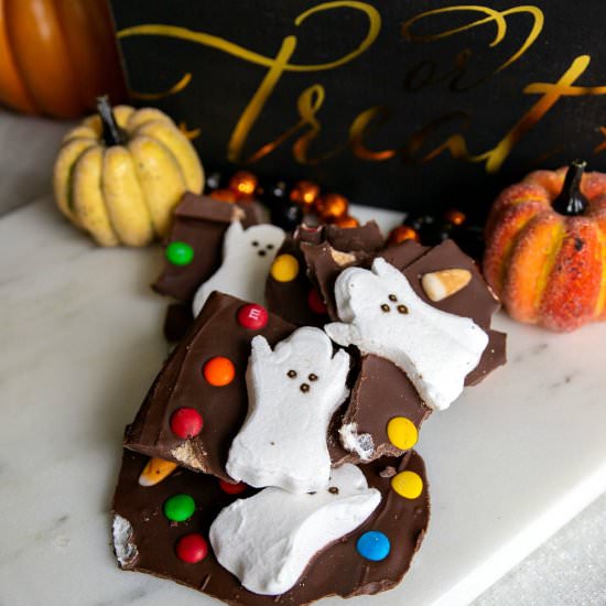 Halloween Milk Chocolate Boo Bark