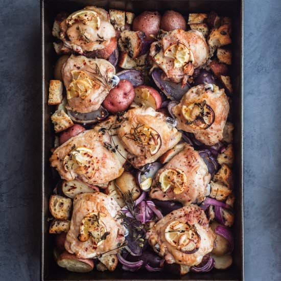 Sheet Pan Chicken with Potatoes