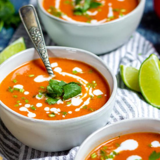 Roasted Red Pepper & Tomato Soup