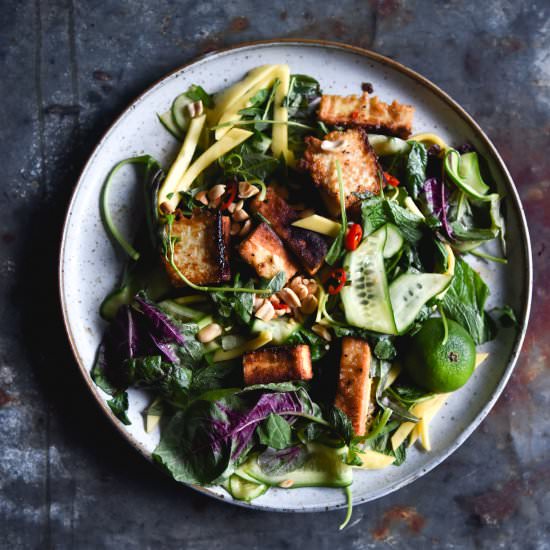 Vegan Vietnamese tofu salad