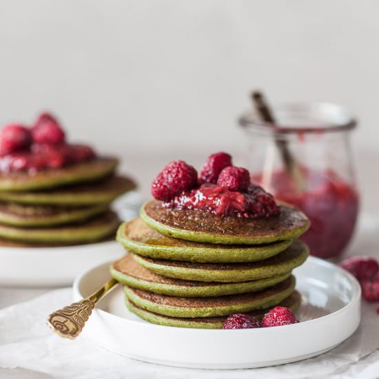 Vegan Spinach Blender Pancakes