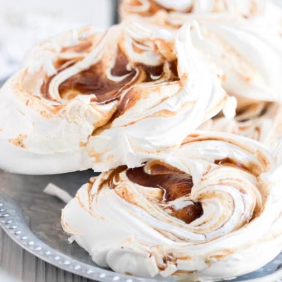 Pumpkin Butter Pavlovas