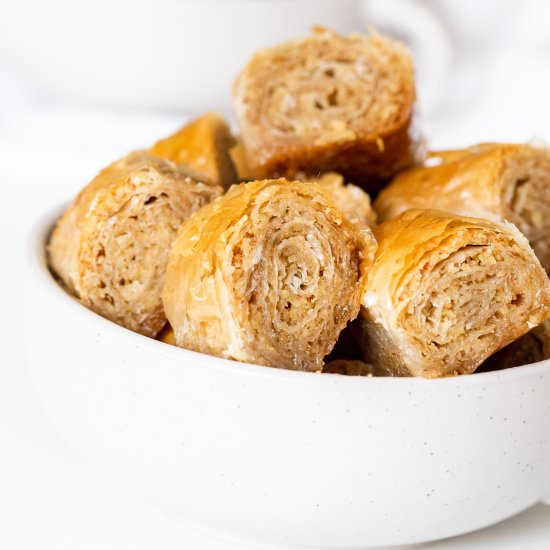 Easiest Rolled Baklava