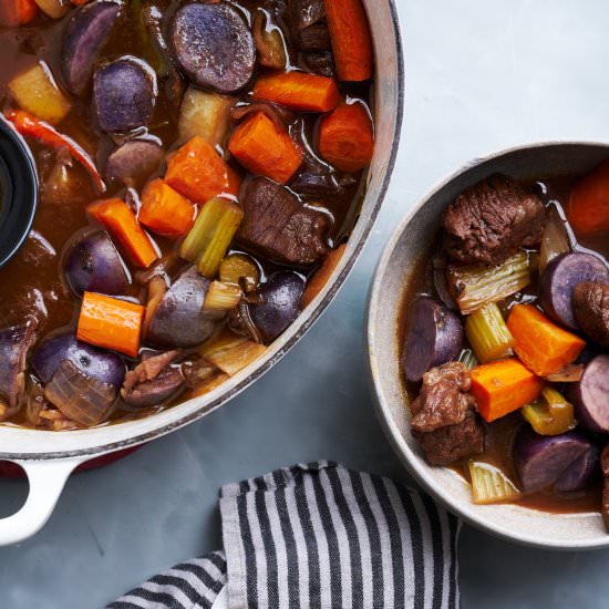 Red Wine & Honey Braised Beef Stew