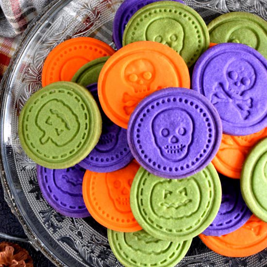 Halloween Sugar Stamp Cookies