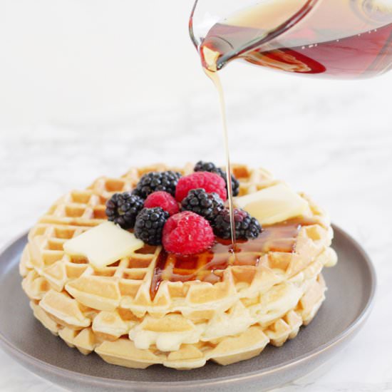 Fluffy Homemade Waffles