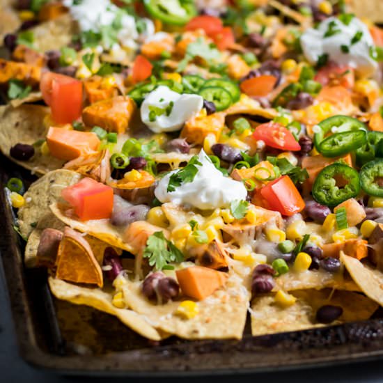 Roasted Sweet Potato Nachos