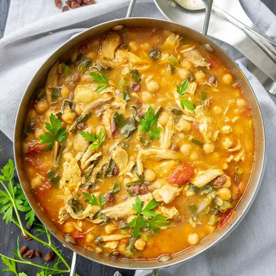 Turkey And Chickpea Moroccan Stew