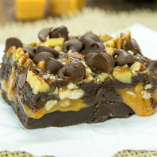 CARAMEL STUFFED BROWNIES RECIPE
