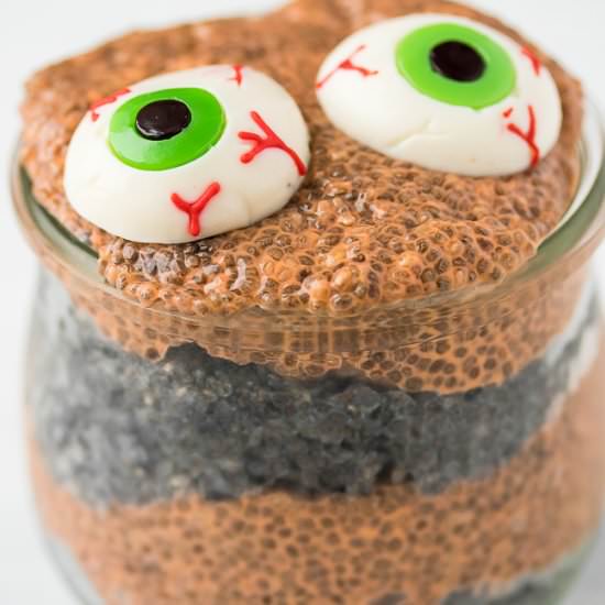 Halloween Breakfast Chia Pudding