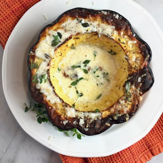 Creamy Baked Acorn Squash