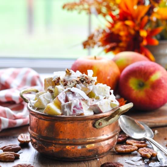 Light and Creamy Apple Salad