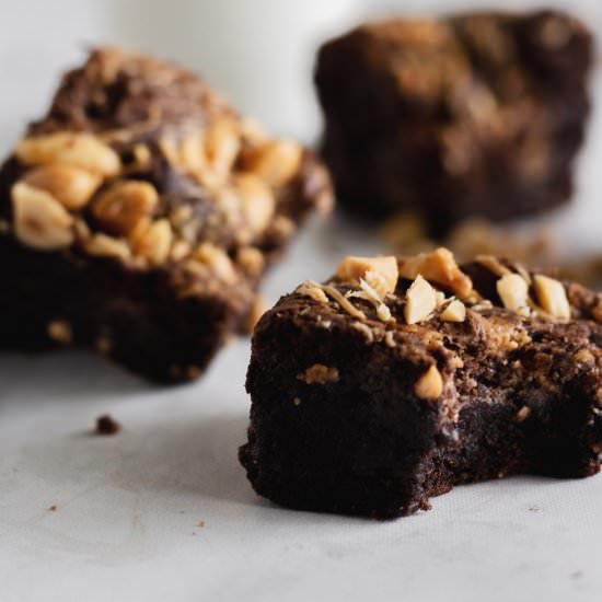 Super Fudgy Peanut Butter Brownies