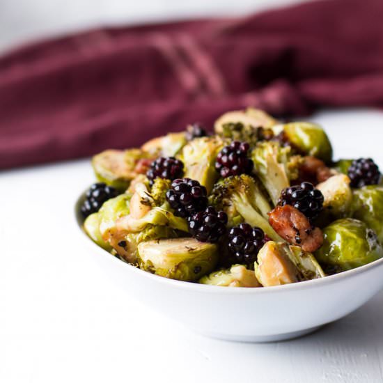 Blackberry Glazed Brussels Sprouts