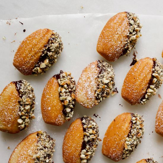 Brown Butter Bourbon Madeleines
