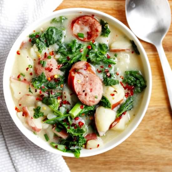 Sausage, Kale and Potato Soup