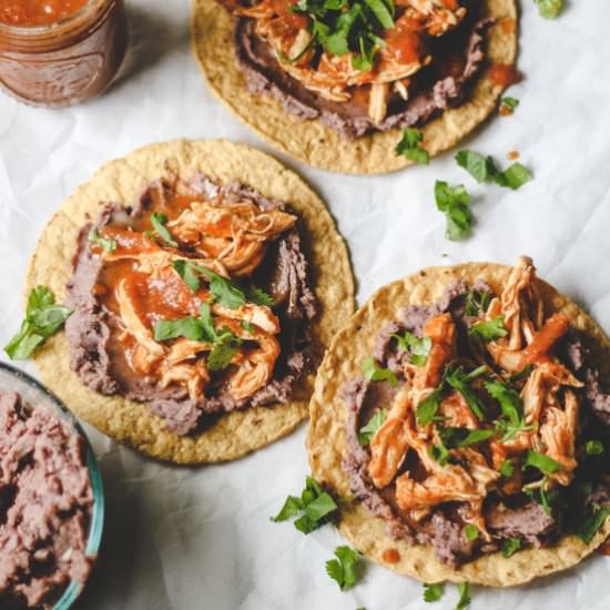 Chicken Tinga Tostadas
