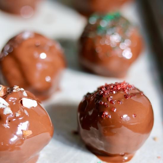 Nutty Vegan chocolate Truffles