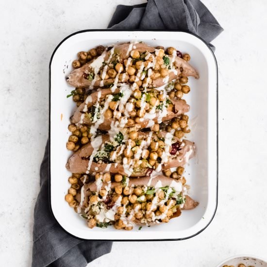 Mediterranean Quinoa Sweet Potatoes