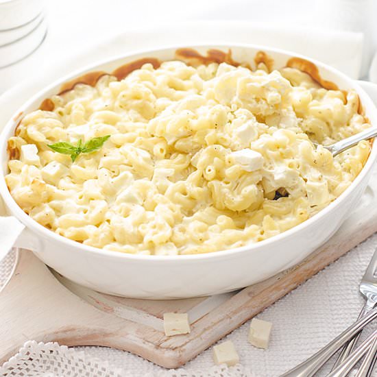 Mediterranean Feta Mac and Cheese