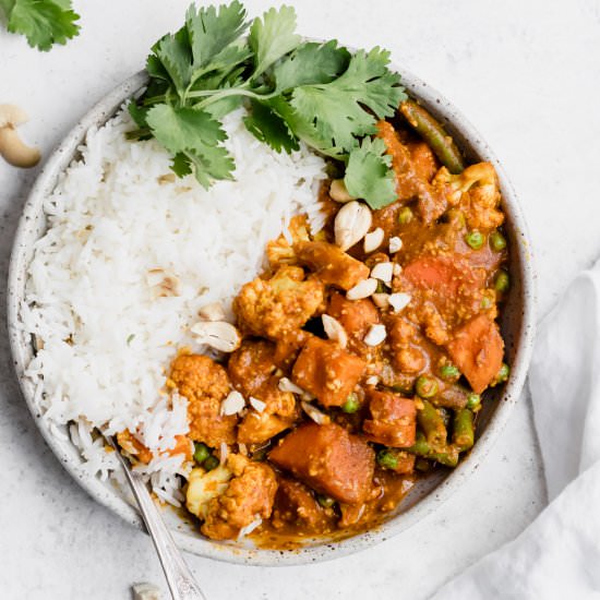 Vegan Sweet Potato Korma Curry