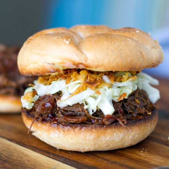 BBQ Shredded Beef Sandwiches