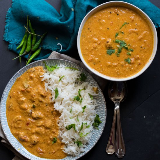Instant pot soya chunks curry