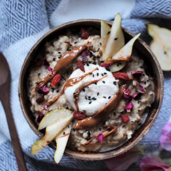 Pear Date and Ginger Porridge