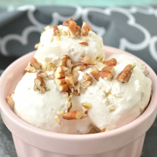 Keto Maple Pecan Ice Cream