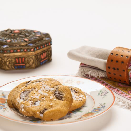 Salted Chocolate Chip Tahini Cookie