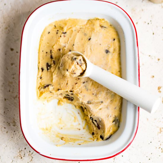 Salted Fudge Tahini Ice Cream