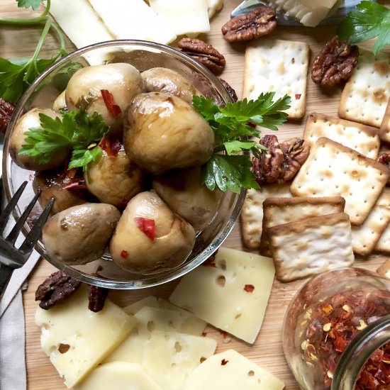 marinated mushrooms