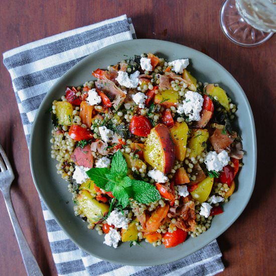 Peach Sorghum Salad