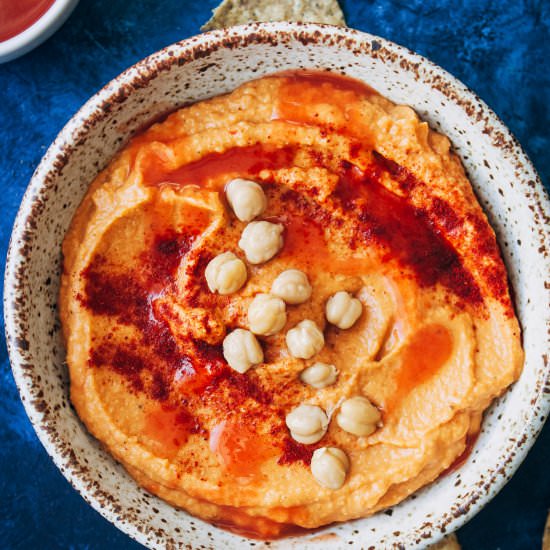 Spicy Vegan Buffalo Hummus