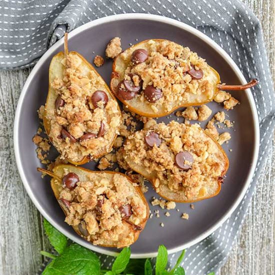 Baked Pears With Walnuts