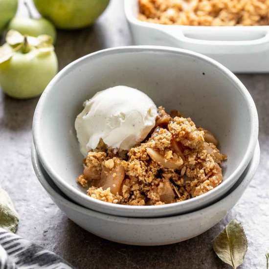Five Ingredient Apple Crisp