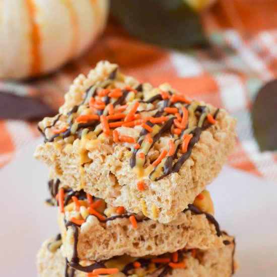 Pumpkin Spice Rice Crispy Treats