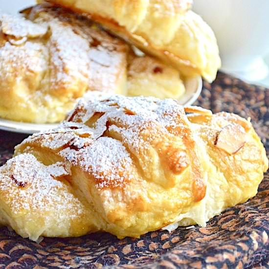 Homemade Almond Croissants